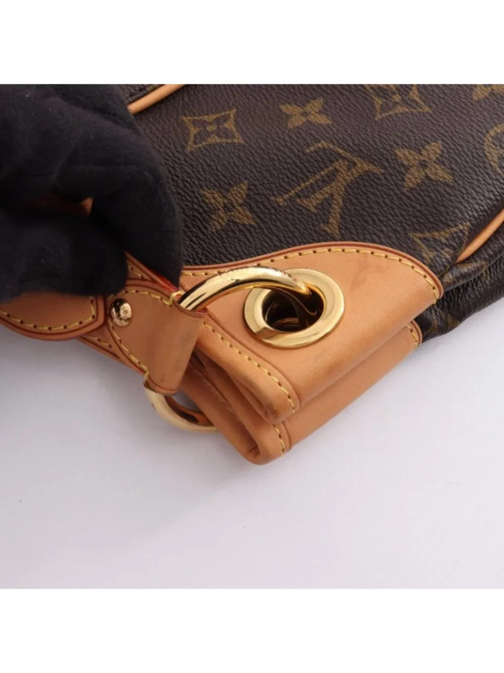 Louis Vuitton Shoulder Bag Galleria PM Canvas Leather